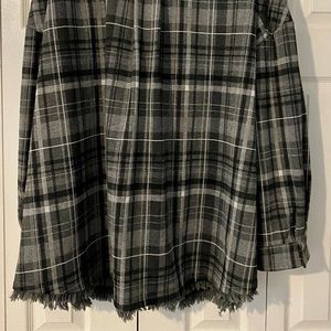 Grey with streaks of black and white Boutique Shacket.